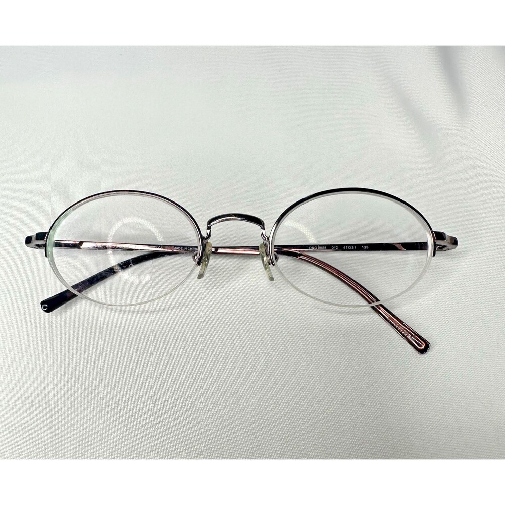 Dolce & Gabbana DG 5058 012 Eyeglasses 47-21-135 Brown Metal Oval FRAMES ONLY